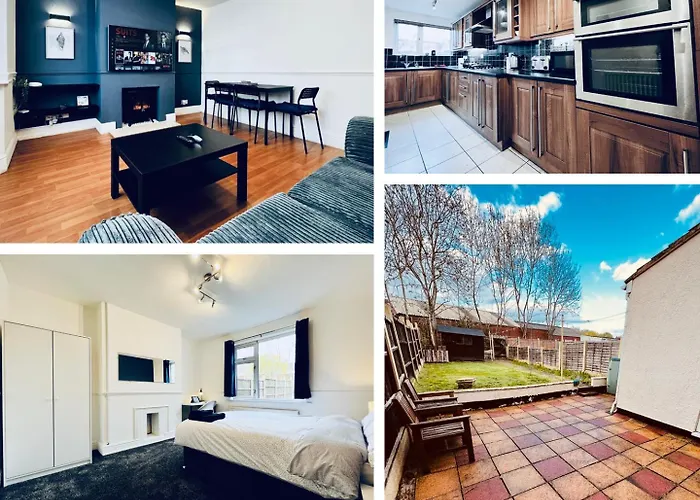 4-Bed Home, Parking, Garden & Patio, Superfast Wifi